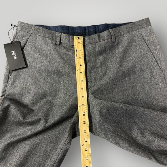 NWT BOSS Hugo Boss Wool Trousers Sz 36R - Picture 11 of 12